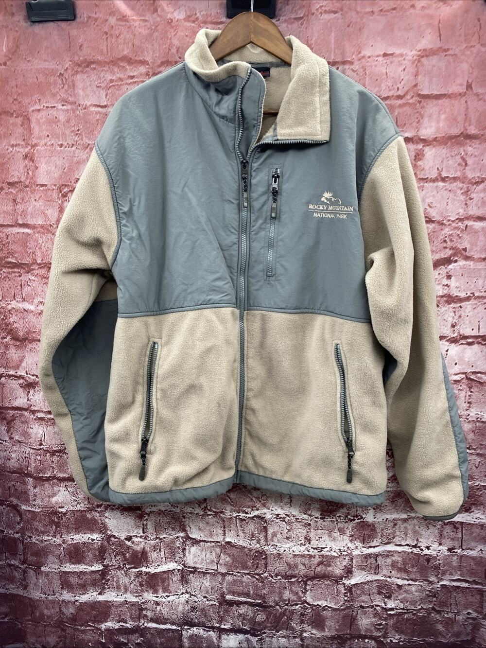 Landway Fleece Mens L Soft-Shell Jacket Fleece Lined Full Zip Rocky Mountain
